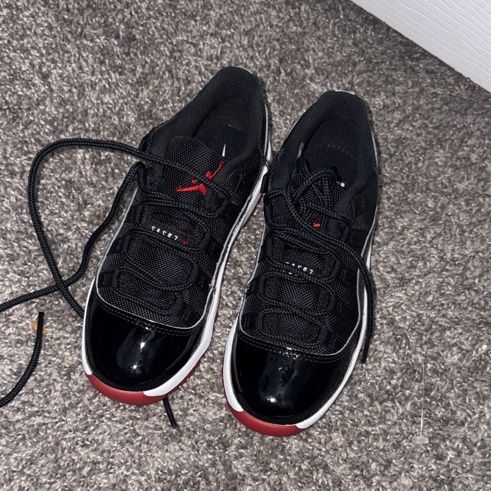 Jordan Black and Red Sneakers